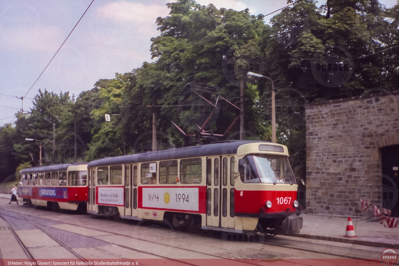 Foto von einer Tatra-Hecktraktion in Merseburg Zentrum