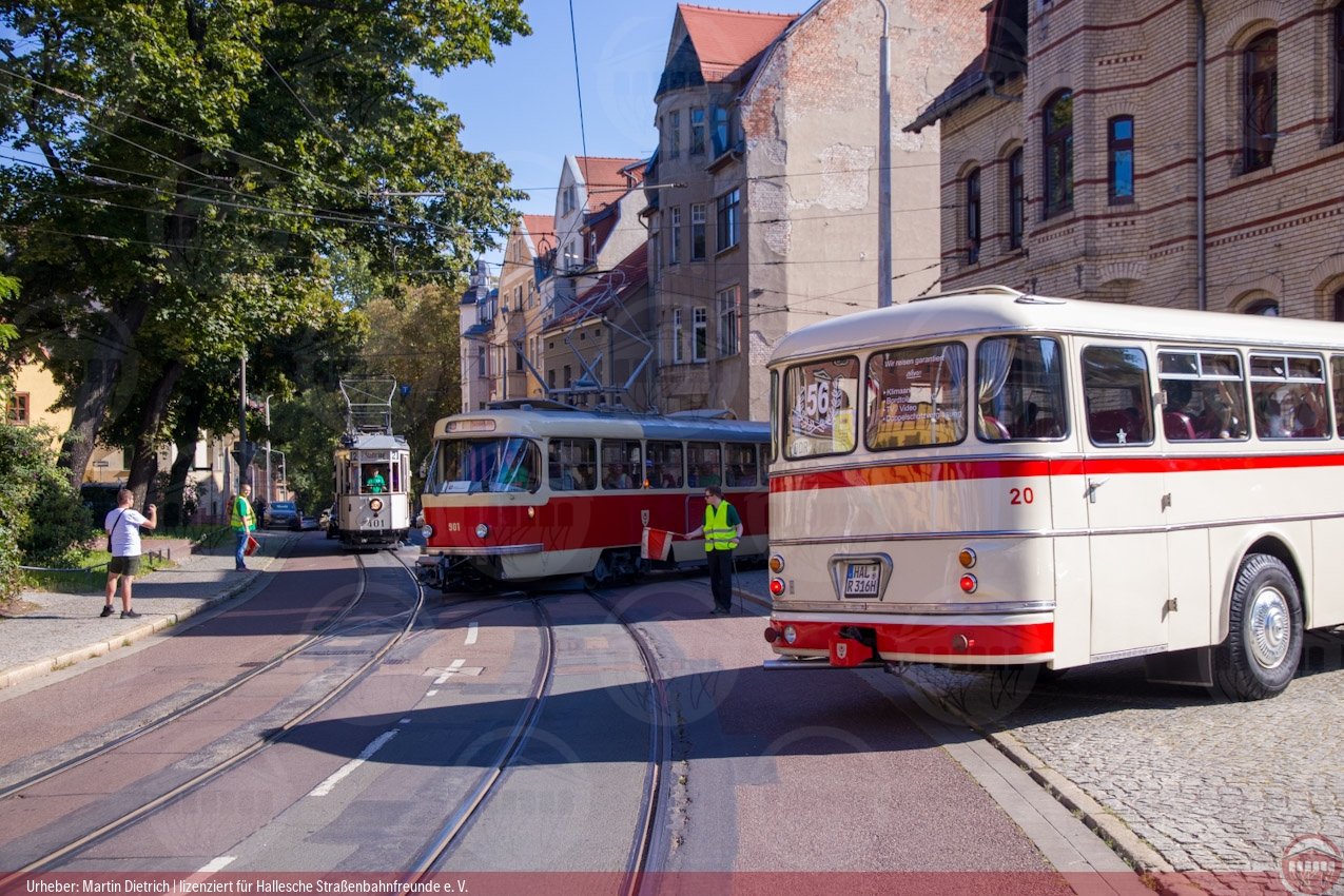 Foto der Fahrzeuge Ikarus 630, Tatra 901 und Lindner 401